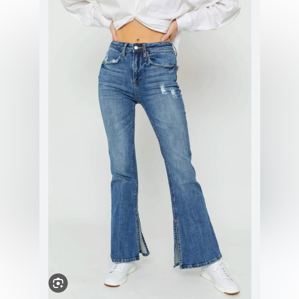 Oliver Logan Russel Flare In Vintage Medium Indigo